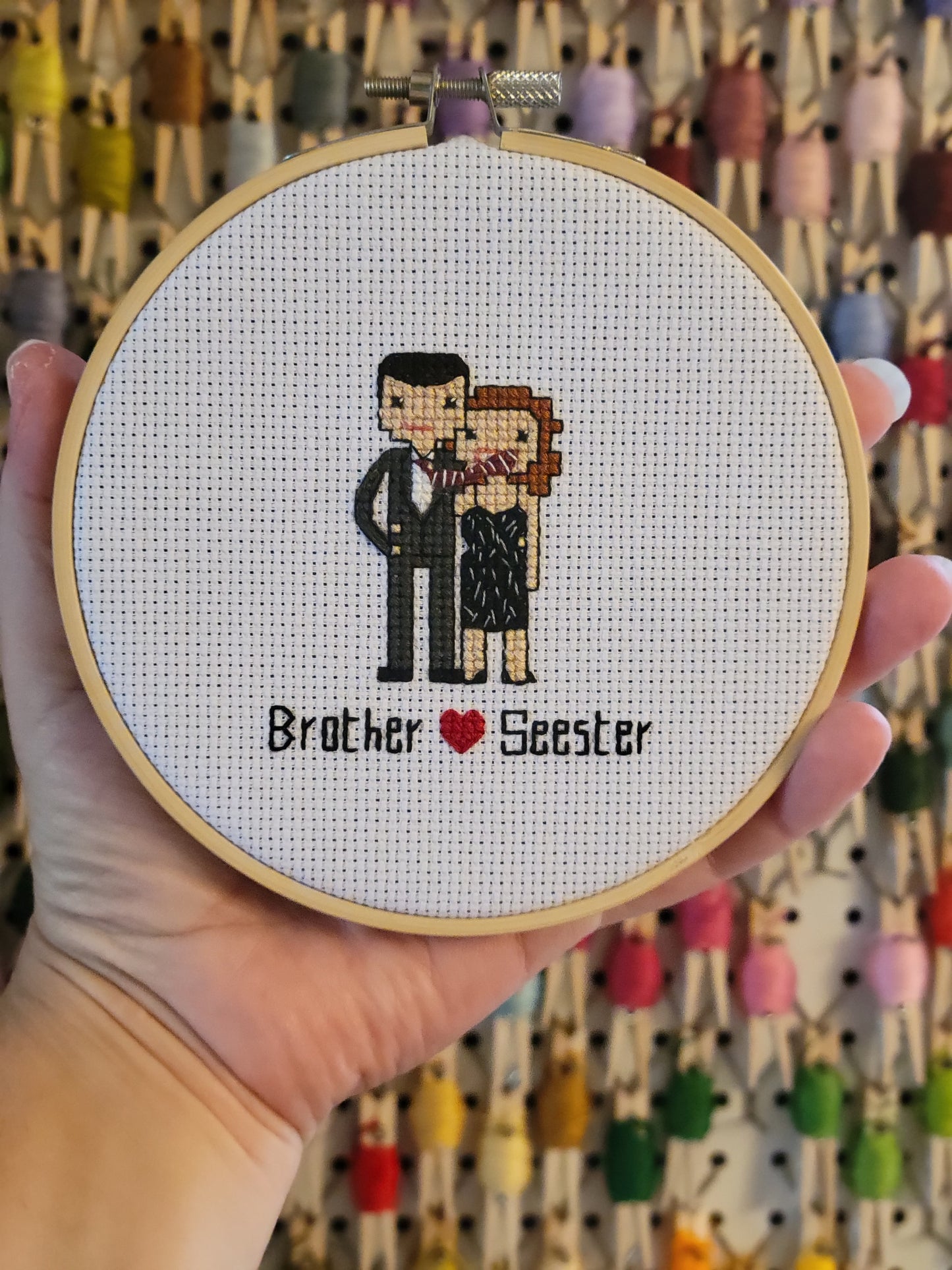 Cross Stitch Portrait - Two People