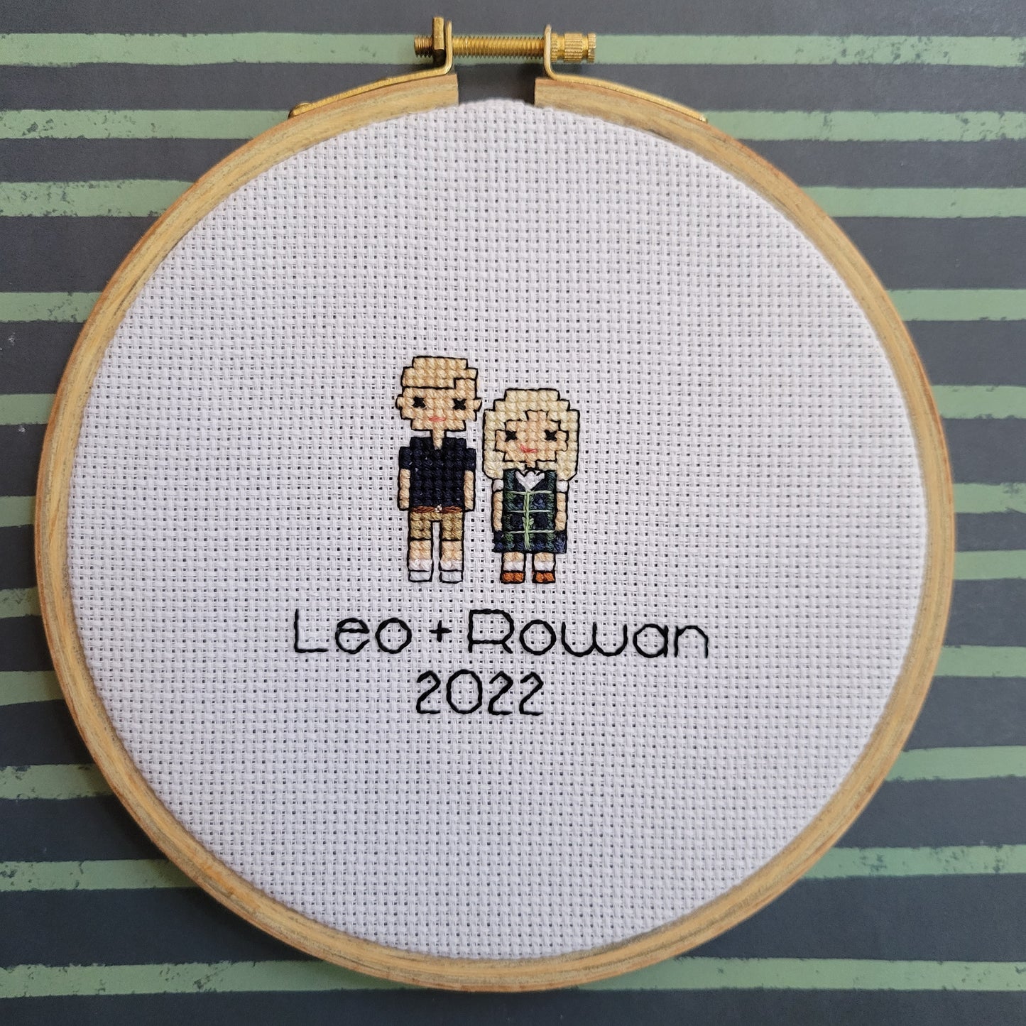 Cross Stitch Portrait - Two People