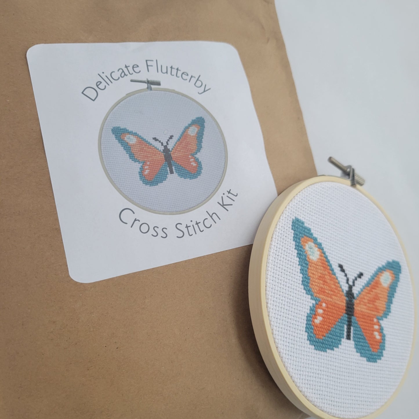 DIY Cross Stitch Kit - Delicate Flutterby