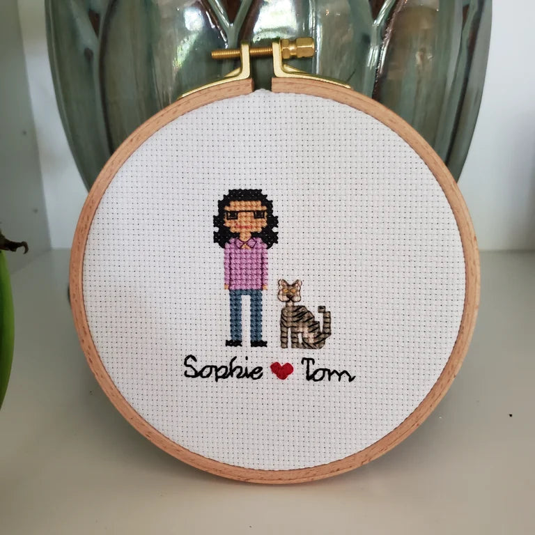 Cross Stitch Portrait - Pets + People