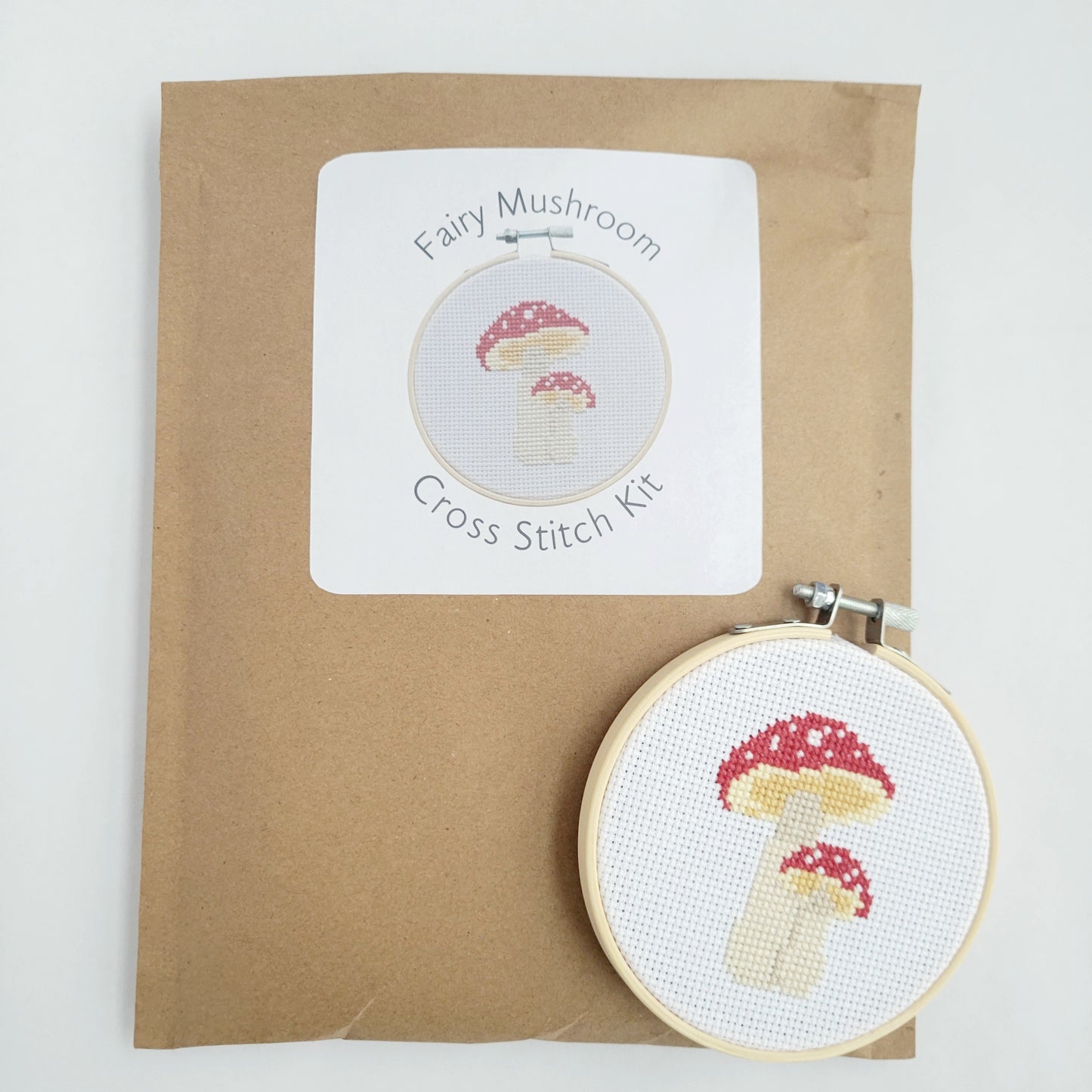 DIY Cross Stitch Kit - Fairy Mushroom