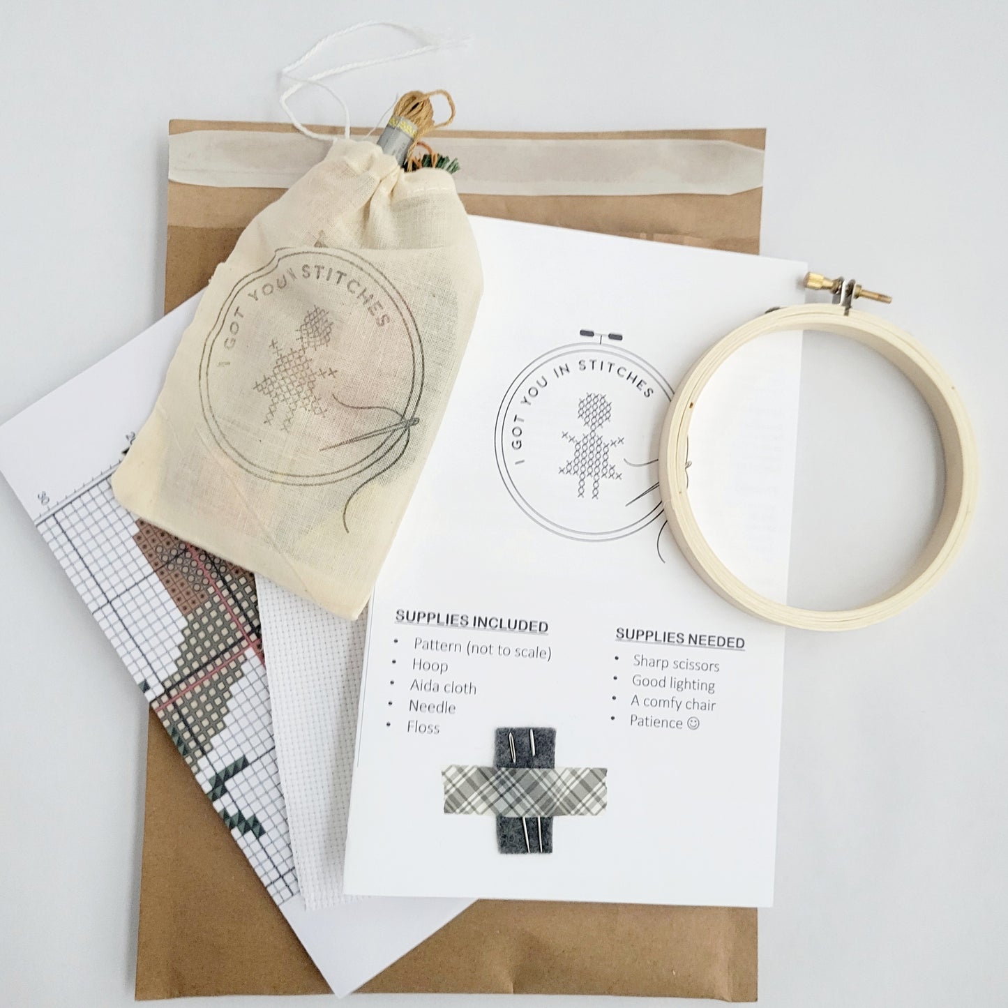 DIY Cross Stitch Kit - Delicate Flutterby