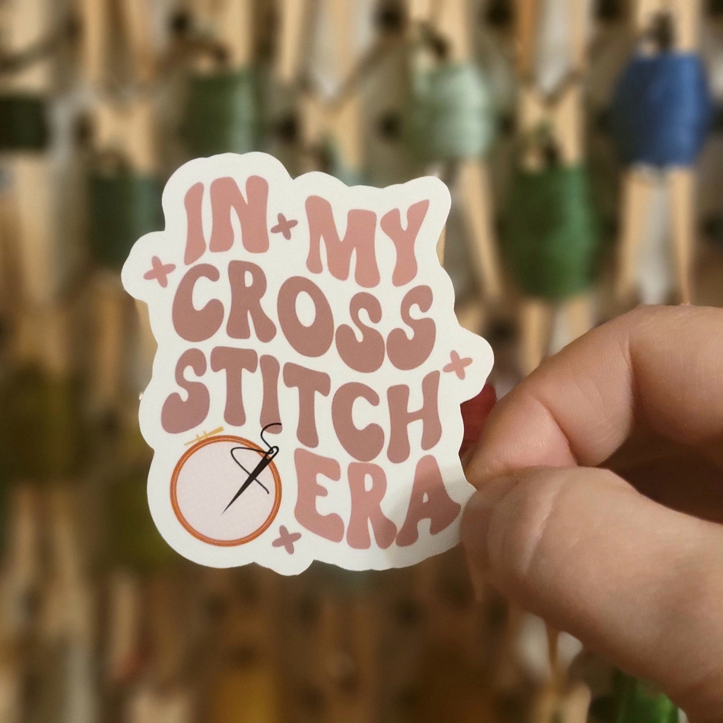 In My Cross Stitch Era Sticker