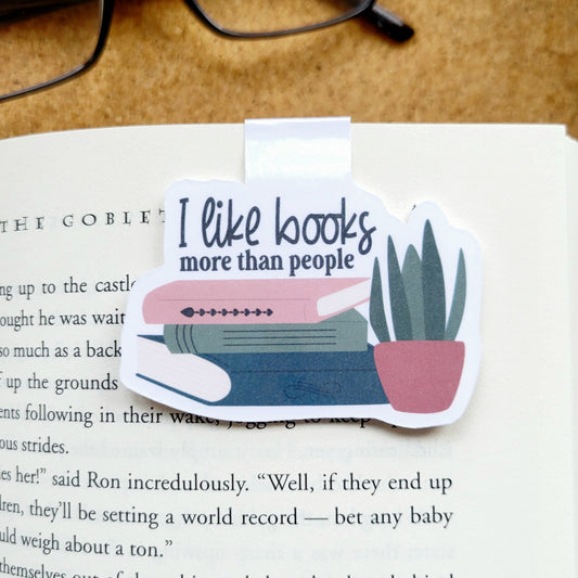 Magnetic Bookmark - I Like Books