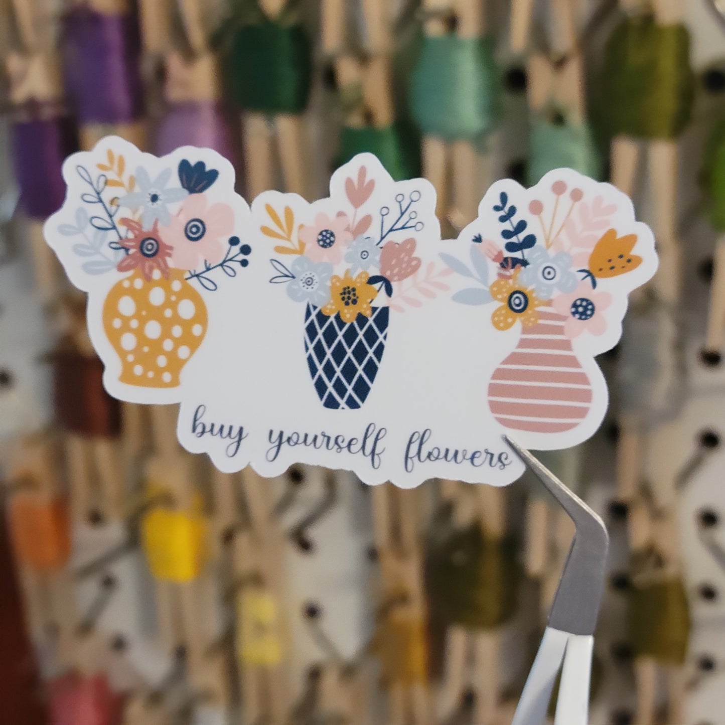 Buy Yourself Flowers Sticker