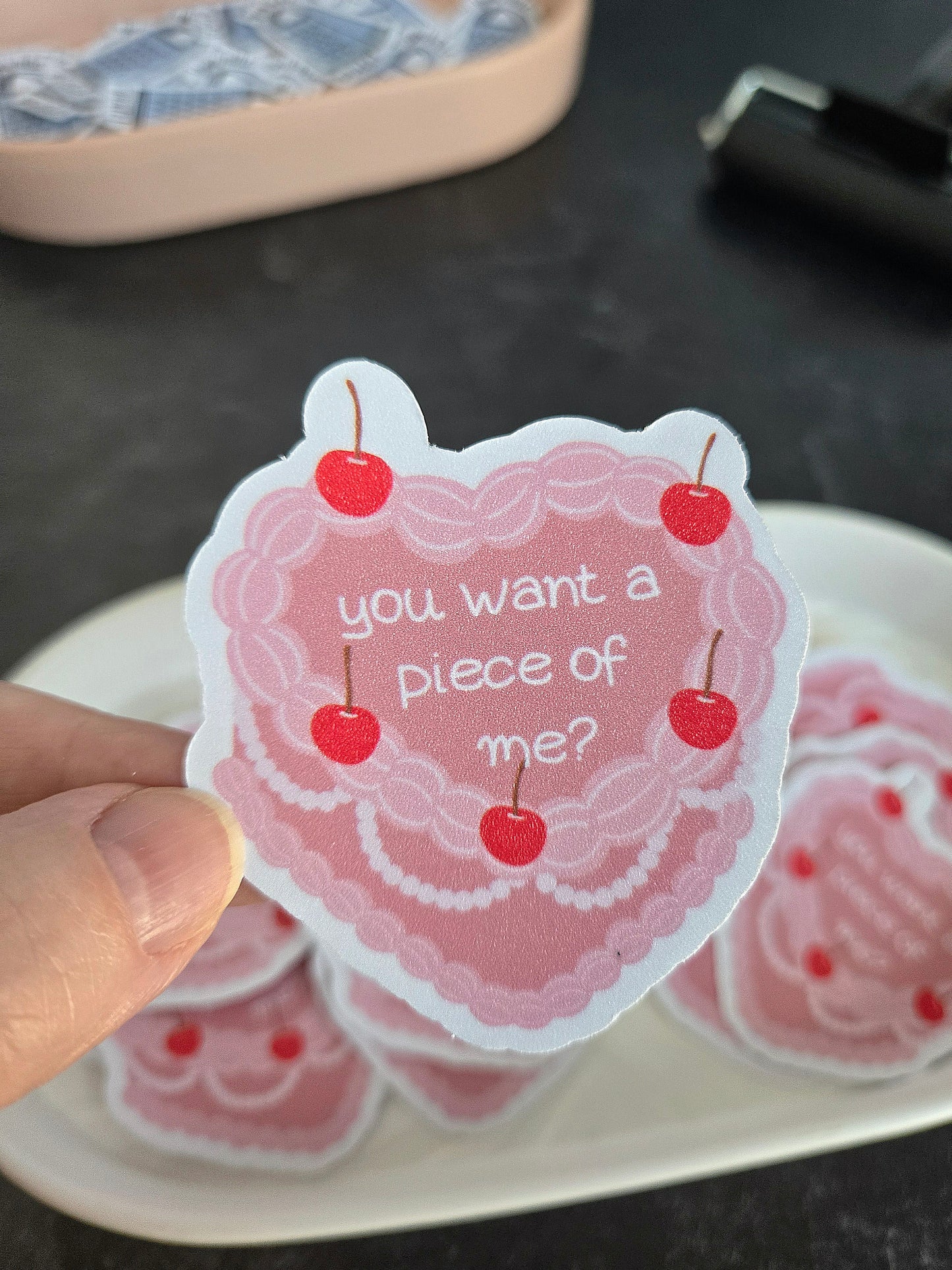 Heart Cake Sticker