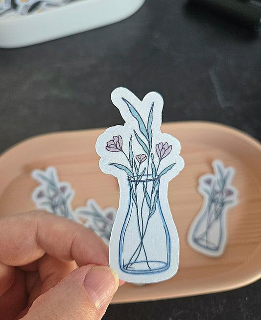 Wildflowers in Vase Sticker