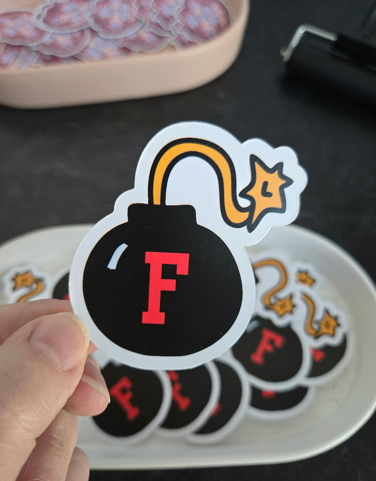 F Bomb Sticker