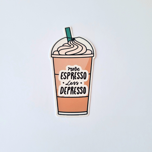 Espresso Depresso Sticker