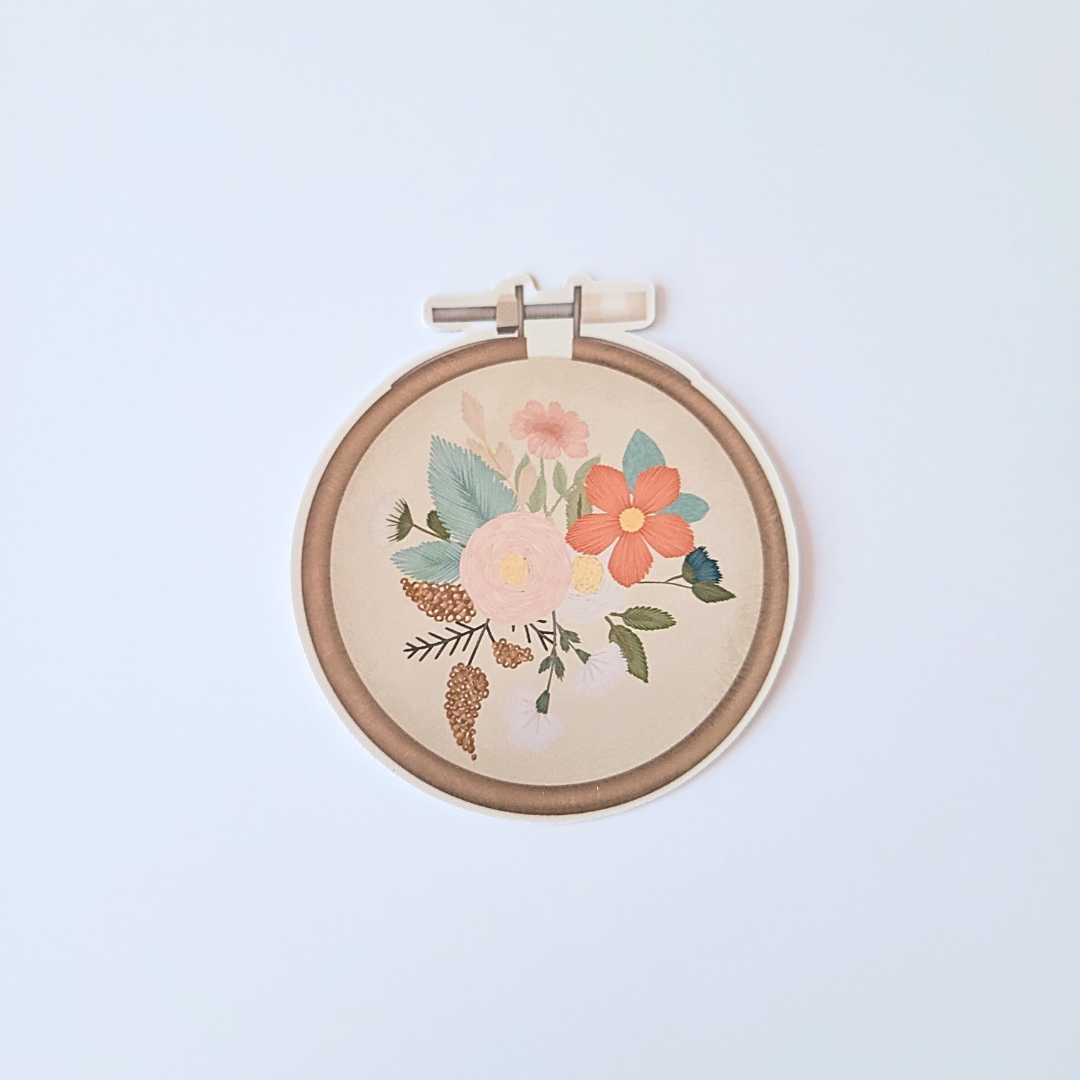 Floral Hoop Sticker